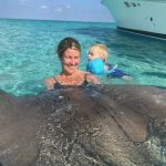 Cayman Snorkel family with stingray